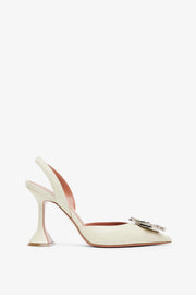 Begum 95 beige leather slingbacks