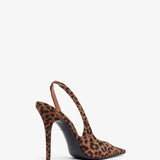Anok 105 leopard suede slingbacks