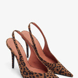 Anok 105 leopard suede slingbacks