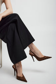 Anok 105 leopard suede slingbacks