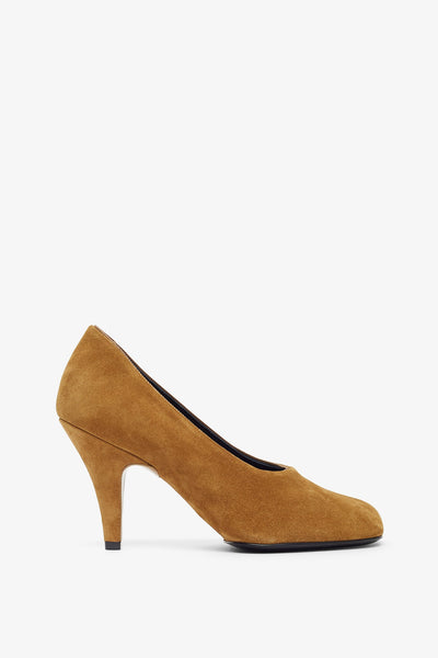 Soft 90 beige suede pumps