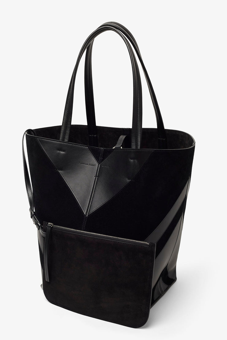 Pot black cabas bag