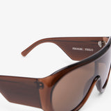 Bombe brown oversized sunglasses