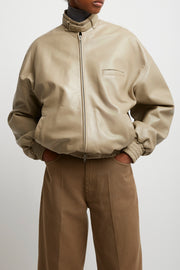 Jacket with attachable scarf