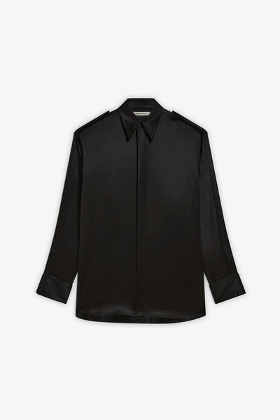 Liquid utility black shirt