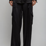 Liquid cargo black trousers