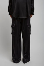 Liquid cargo black trousers