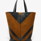 Pot black and beige tote bag