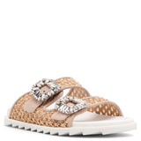 Slidy Viv raffia slides