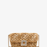 Jeu de Fille Crochet raffia clutch bag