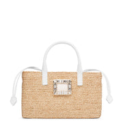 Viv Skate small raffia shopping bag