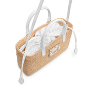 Viv Skate small raffia shopping bag