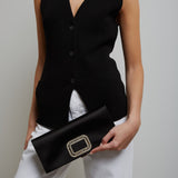 Pilgrim small black clutch
