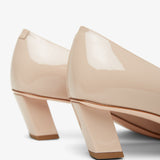 Belle Vivier 45 beige patent pumps