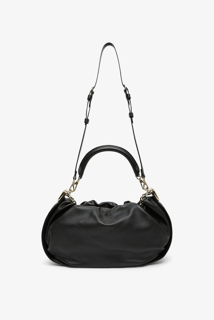 Viv Choc black medium hobo bag