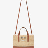 Viv Skate embellished raffia tote bag