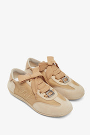 Viv low lace dark beige sneakers