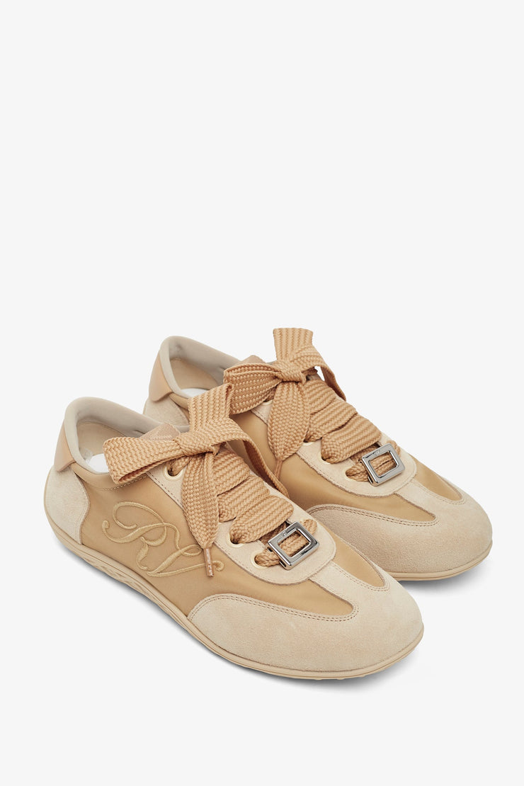 Viv low lace dark beige sneakers