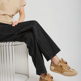 Viv low lace dark beige sneakers