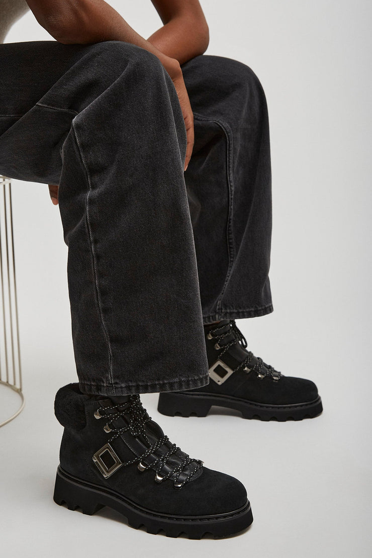 Viv Rangers shearling black boots