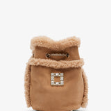 Tres Vivier shearling back pack