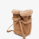 Tres Vivier shearling back pack