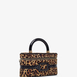 Belle Vivier vanity leopard mini bag