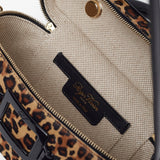 Belle Vivier vanity leopard mini bag