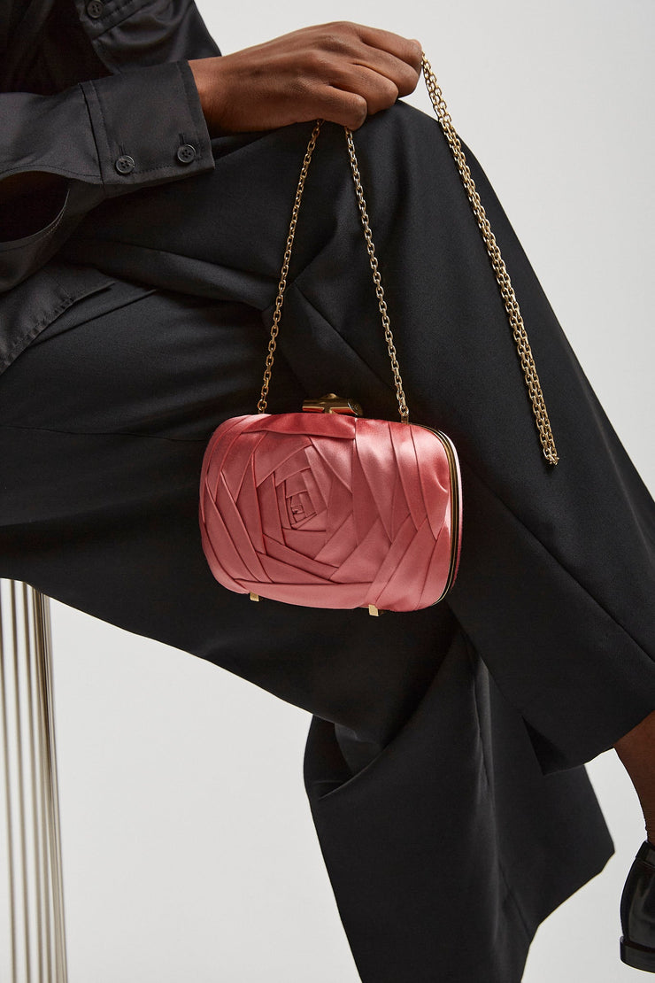 Boite de nuit rose clutch
