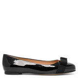 Varina bow patent ballet flats