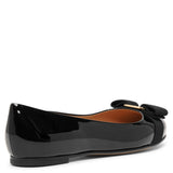 Varina bow patent ballet flats