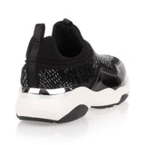 Giolly black beaded sneaker