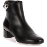 Figaro black leather ankle boot