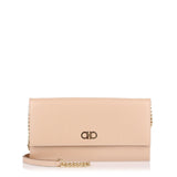 Beige cross-body mini bag