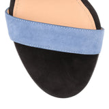 Elba 100 blue suede sandal