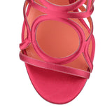 Vinci 55 red satin sandals