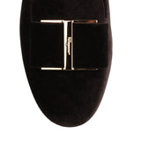Sarno Black Velvet Loafer