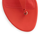 Enfola coral leather sandals