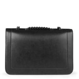 Vara black leather shoulder bag