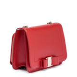 Vara red leather shoulder bag