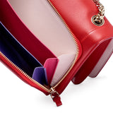 Vara red leather shoulder bag