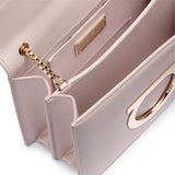 Thalia off-white leather Gancini shoulder bag
