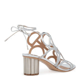Vinci 55 silver glitter sandals