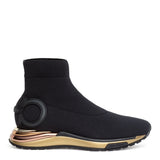 Gancini black sneakers
