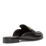 Viggio black gancini mules