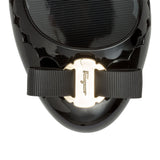 Jelly black rubber ballerinas