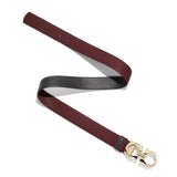 Reversable and adjustable burgundy Gancini belt