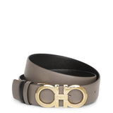 Reversable and adjustable gancini belt