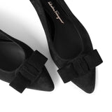 Viva black suede flats