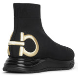 Gancini embroidered sneakers